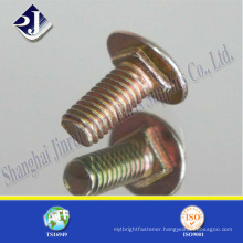 China Supplier Yellow Zinc Plated Carriage Bolt